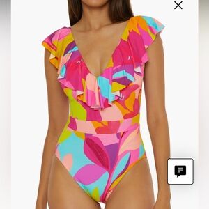 New Lilleth Ruffle One-Piece Swimsuit Trina Turk